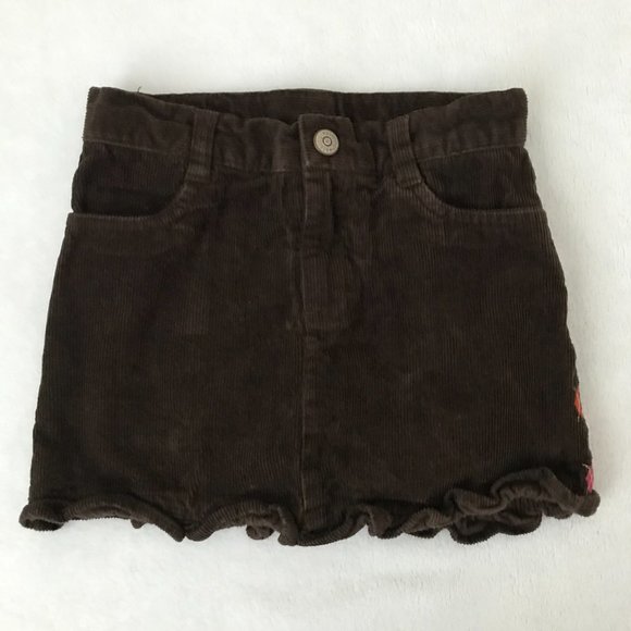 Gymboree Girls S (5-6) Set of 2, Brown Knit Cardigan & Corduroy Skort - Picture 7 of 12